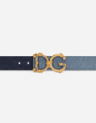Opasok Dolce & Gabbana Dolce & Gabbana DG Girls Denim Belt Modrá | BE1517AO6218M800, 2