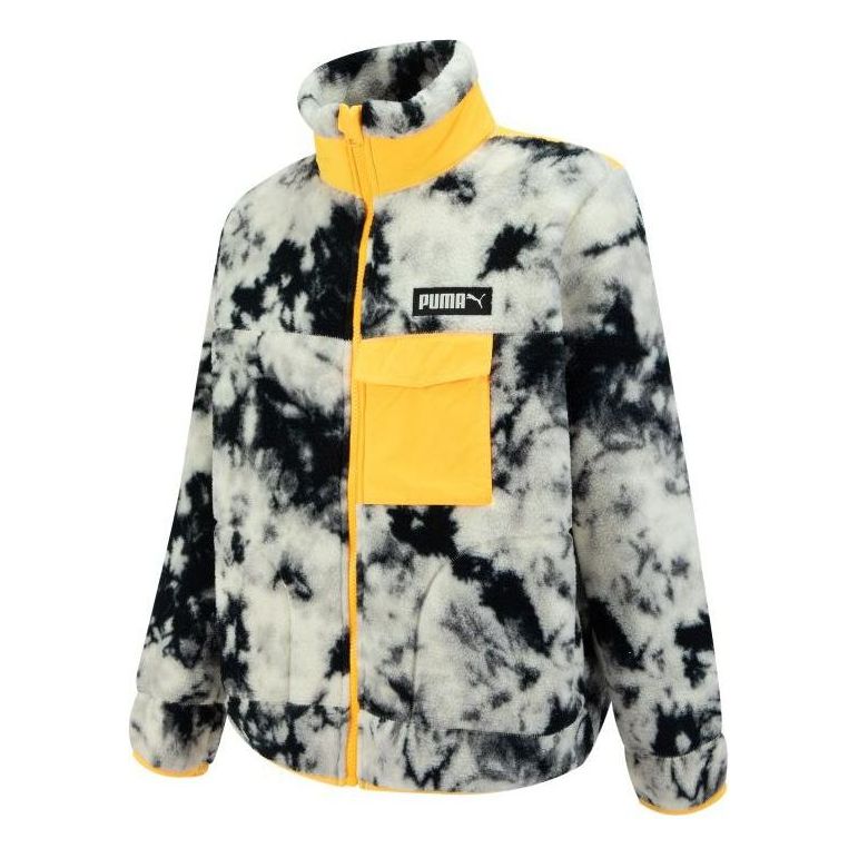 Sveter Puma Art Of Sherpa Zip Jacket Biela | 539708-65