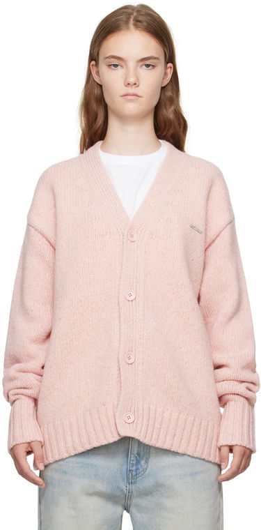 Sveter We11done Chunky V-Neck Cardigan Ružová | WD-KC2-24-627-U-LP, 0