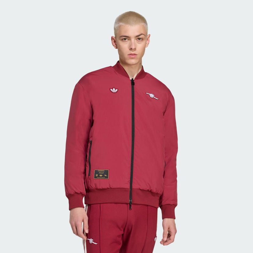Bomber bunda adidas Performance Arsenal Terrace Icons Bomber Jacket Červená | JM9404
