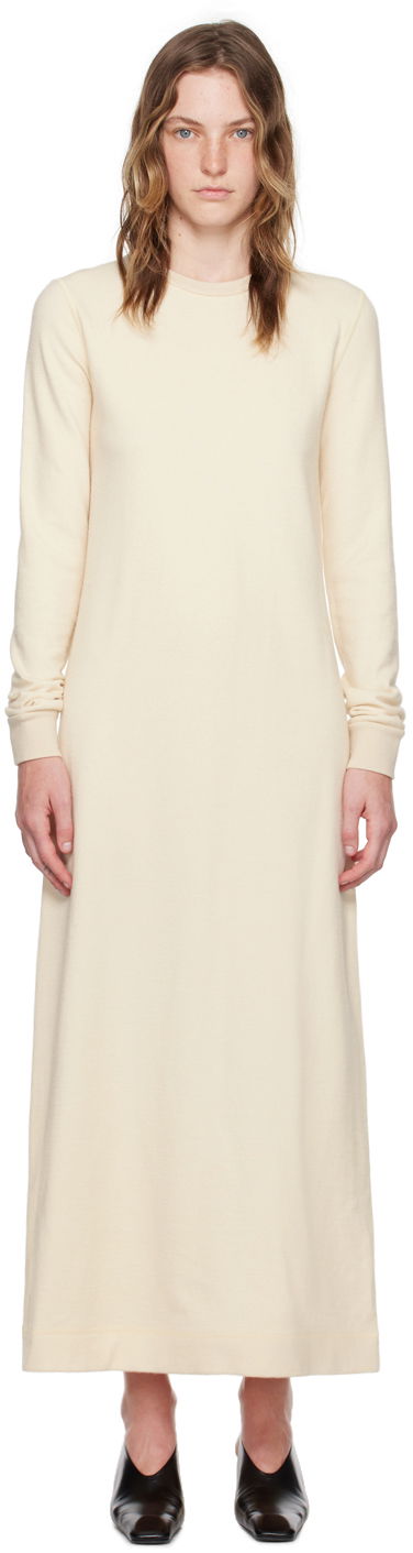 Šaty Jil Sander Embroidered Maxi Dress Béžová | J40CT0134_J20083, 0