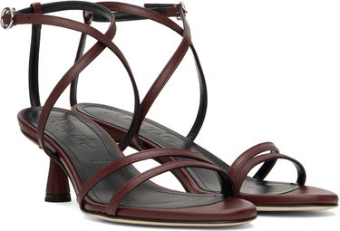 Doplnky Aeyde Aeyde Maeve Leather Heeled Sandals Vínová | A11-HS-PRAR55ST156-SS25-955-007, 3