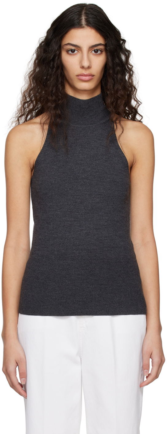 Sveter TOTEME TOTEME Women's Seam Turtleneck Tank Top Šedá | 231-5129-324, 0