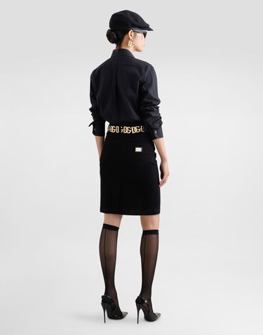 Sukňa Dolce & Gabbana Dolce & Gabbana Denim Midi Skirt Čierna | F4C14DG8MM5S9001, 2