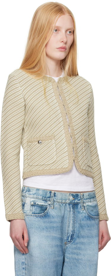 Sveter rag & bone Rag & Bone Claire Knit Cardigan Béžová | WAS25P026SD26, 1