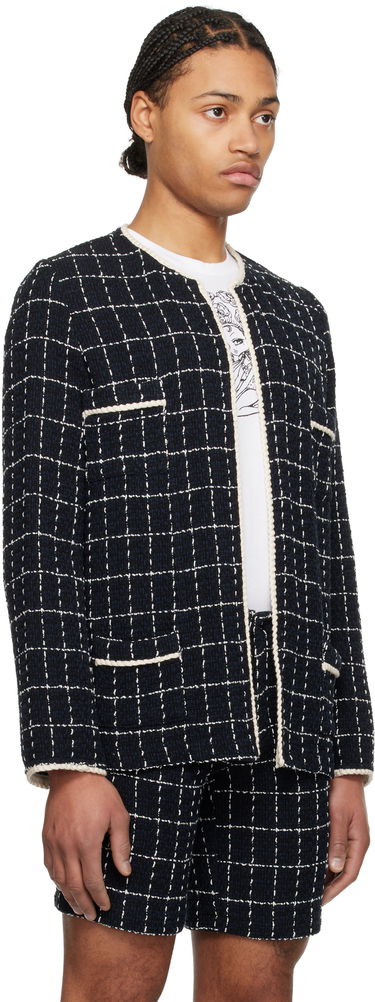 Bunda Anna Sui Anna Sui Windowpane Tweed Jacket Čierna | M1125B30, 1