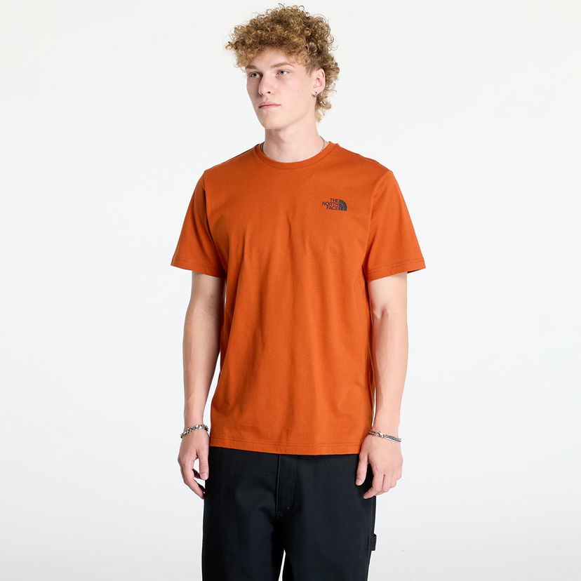 Tričko The North Face S/S Box Nse Celebration Tee Earthen Copper Oranžová | NF0A87NV1I01