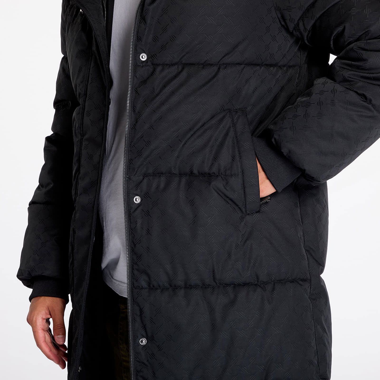 Monogram Puffer Coat Black