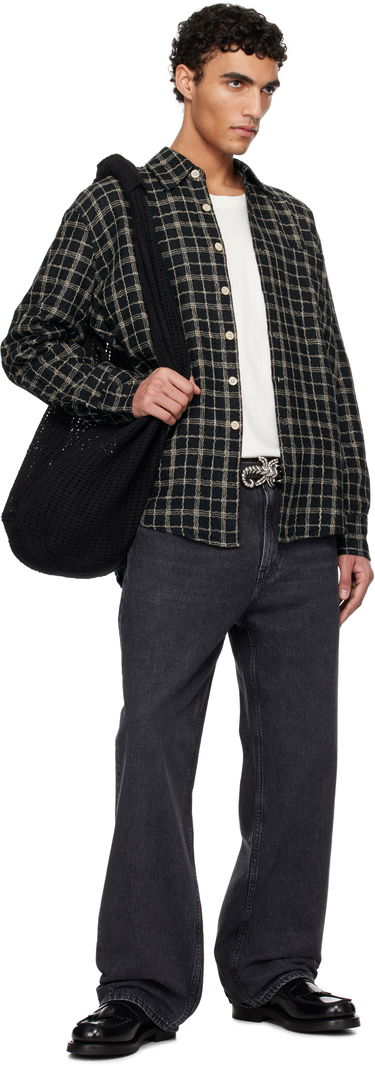 Košeľa OUR LEGACY Our Legacy Above Grid Check Shirt Čierna | M2252ABF, 4