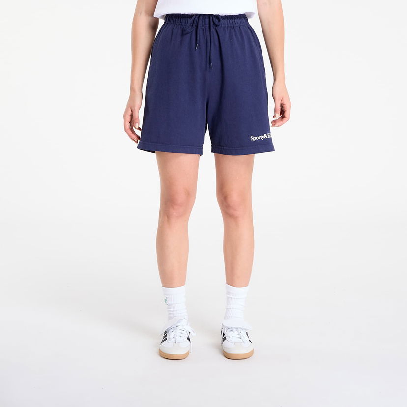 Šortky Sporty & Rich Serif Logo Gym Short UNISEX Dark Navy Navy | SH039602300BL106