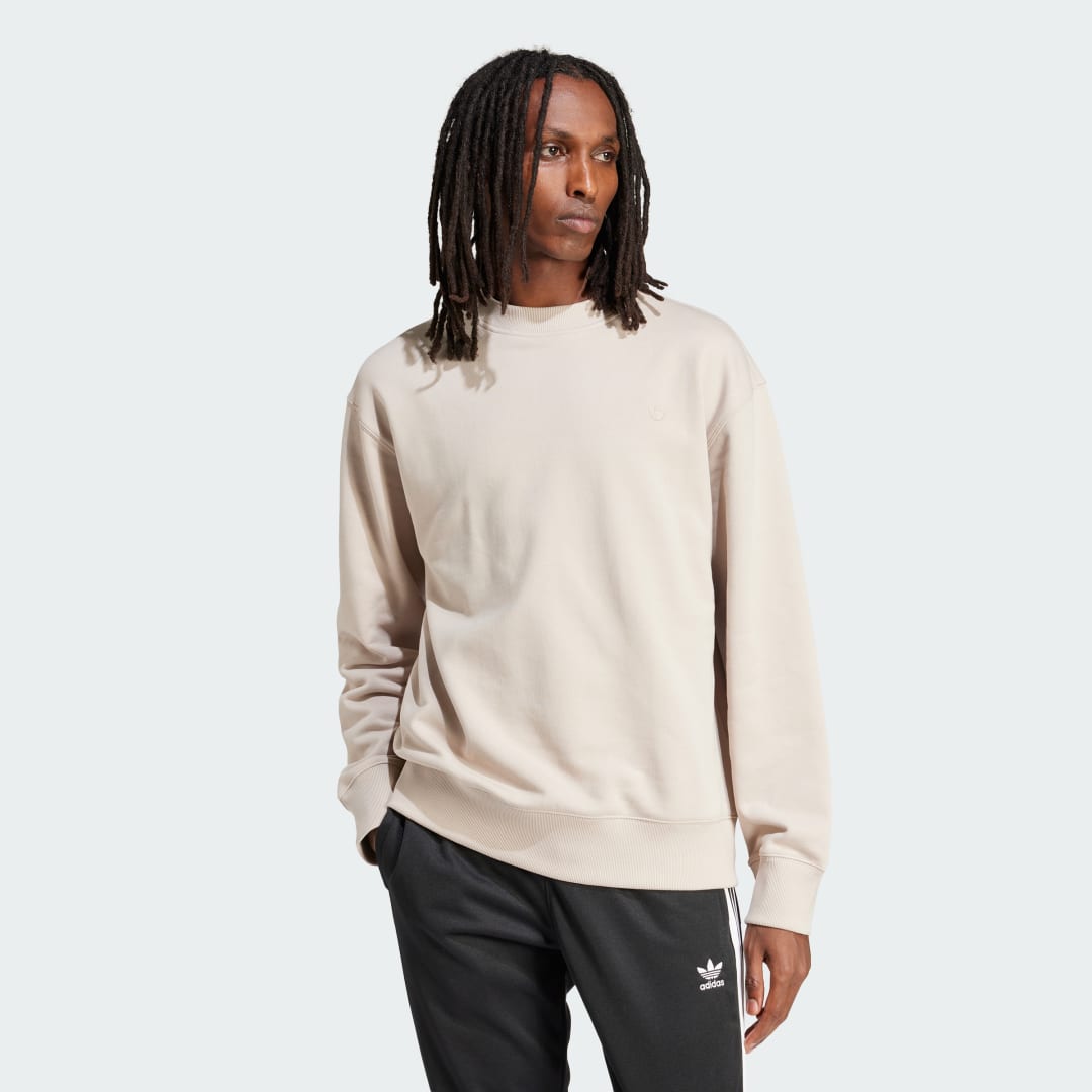 Mikina adidas Originals Adicolor Contempo Crew French Terry Sweatshirt Béžová | IR7920, 0