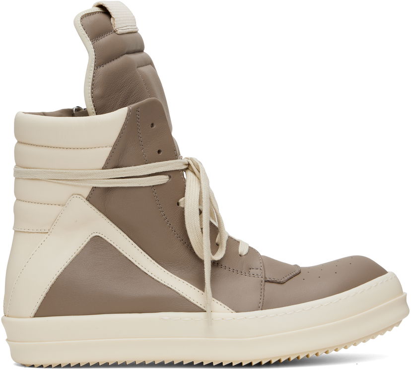 Tenisky a topánky Rick Owens Rick Owens Hollywood Geobasket Béžová | RU01E5894 LCO