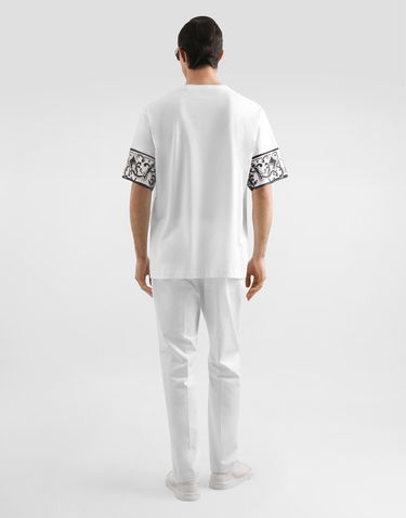 Tričko Dolce & Gabbana Dolce & Gabbana Majolica Print T-Shirt Biela | G8SB2TG7O8YW0800, 2