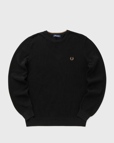 Sveter Fred Perry Pique Stitch Knitted Jumper Čierna | K1309-102, 0