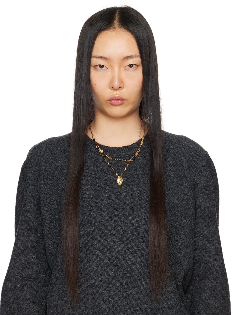 Náhrdelník LEMAIRE LEMAIRE Layered Charm Necklace Metalická | JW0019 LO036, 1
