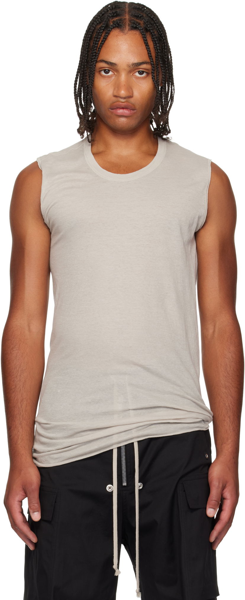 Tielko Rick Owens Rick Owens Concordians Sleeveless Tank Top Béžová | RU02E1151 UC