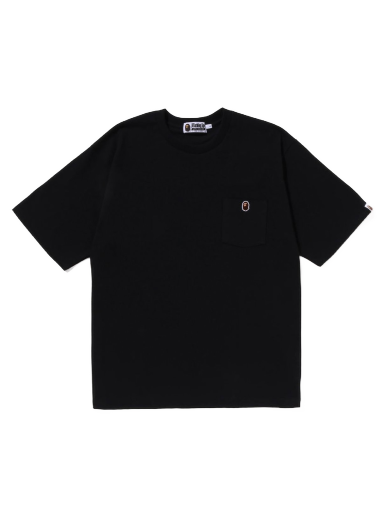 Tričko BAPE Ape Head One Point Relaxed Fit Pocket Tee Čierna | 1J30-109-016