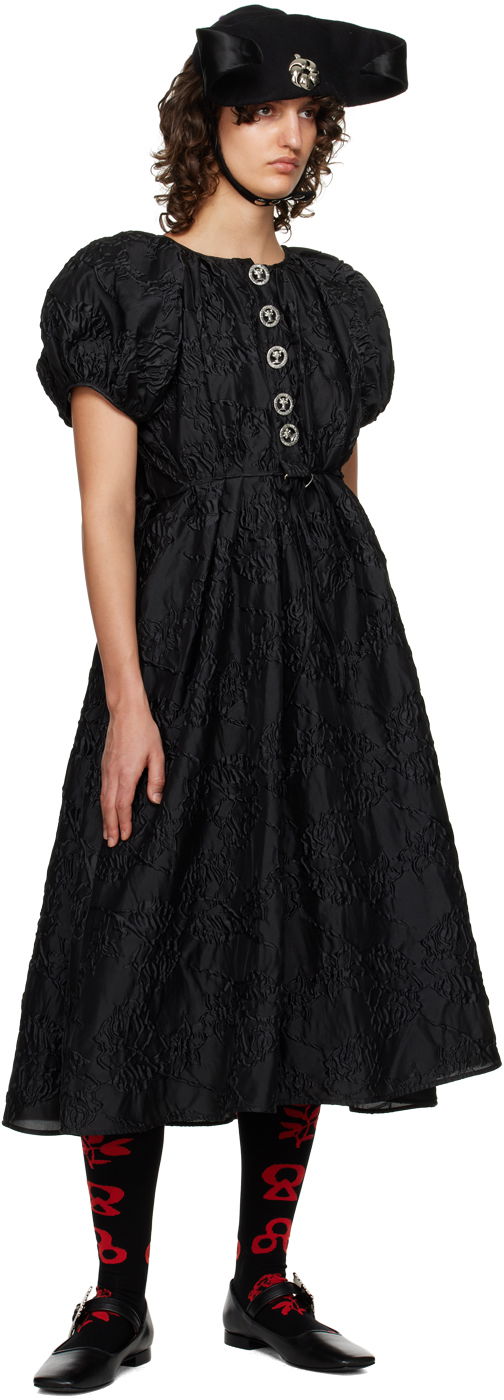 Embroidered Midi Dress