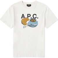 Tričko A.P.C. END. x Men's 'Coffee Club' Cedric T-Shirt Biela | COBQX-H26265-AAC, 1