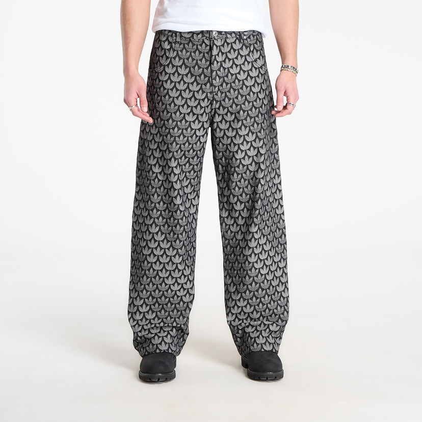 Nohavice adidas Originals Monogram Wide-Leg Pants Rôznofarebný | KC6380