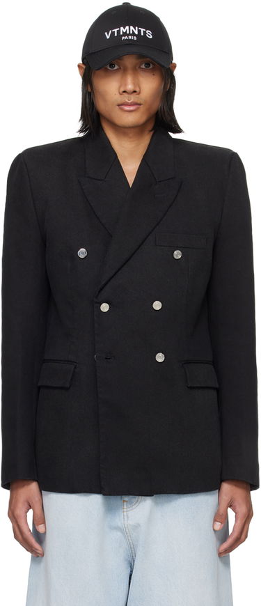 Bunda VETEMENTS VETEMENTS Tailored Double-Breasted Blazer Čierna | VL20JA580B, 0