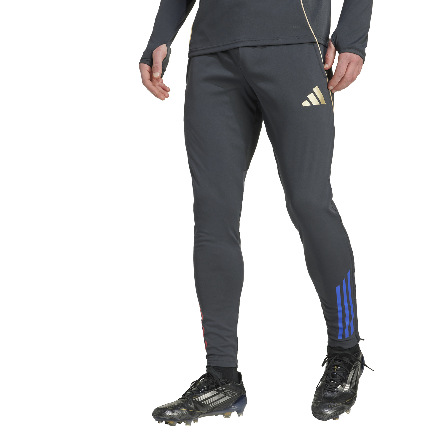 Tepláky adidas Performance Olympique Lyon Tiro 25 Competition Training Pants Šedá | JL7707, 1