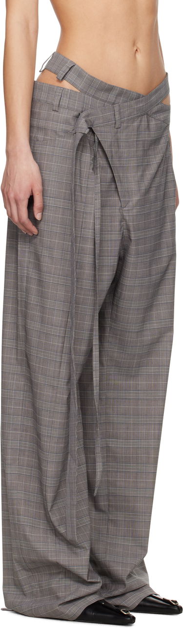 Nohavice Ottolinger Ottolinger Signature Wrap Suit Trousers Šedá | 123-201523-02, 1
