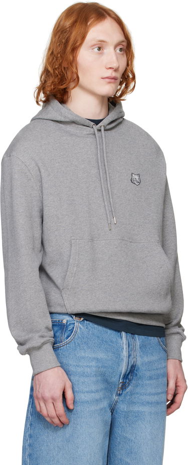 Mikina MAISON KITSUNÉ Maison Kitsuné Comfort Hoodie with Fox Head Patch Šedá | MM00713KM0321, 1
