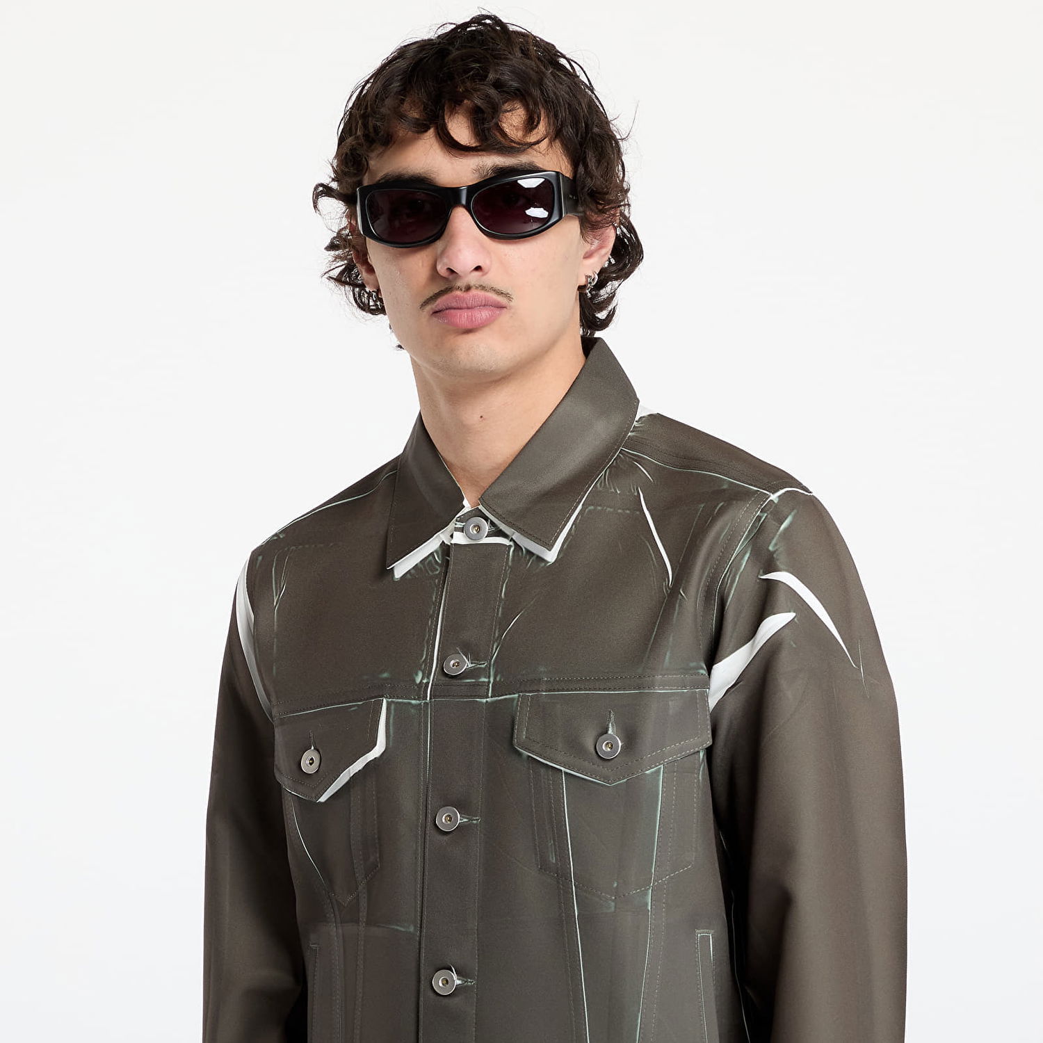 Bunda Comme des Garçons Comme des Garçons SHIRT Woven Jacket Zelené | FO-J503 KHAKI, 1