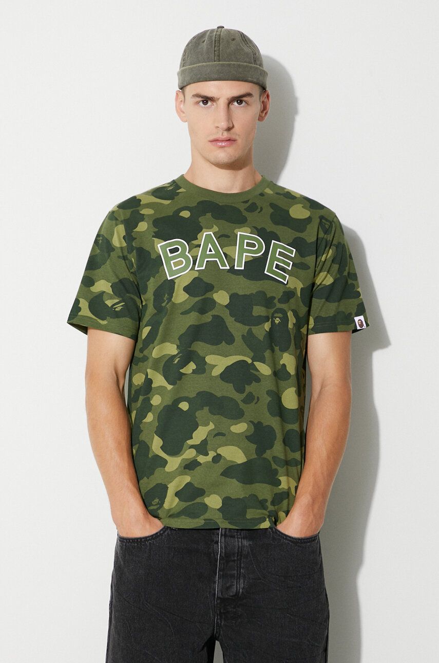 Tričko BAPE T-Shirt Zelené | 001CSI801003M, 0