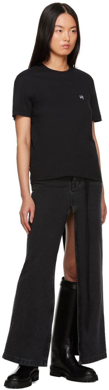 Tričko Ann Demeulemeester Dagmar Logo T-Shirt Čierna | 2302-W-JTS02-23-FA206-099, 3