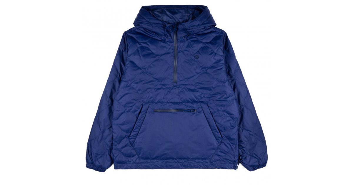 Prešívaná bunda adidas Originals Down Quilted Half-Zip Puffer Jacket Navy | h13589, 1