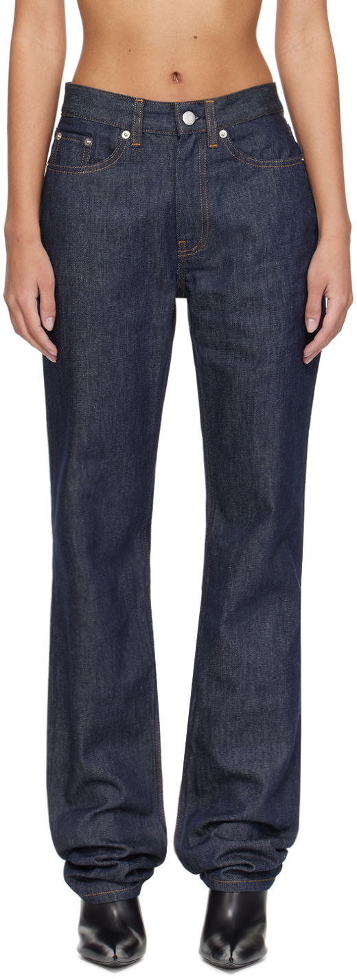 Džínsy Helmut Lang Slim Fit Jeans Modrá | O02DW202, 0
