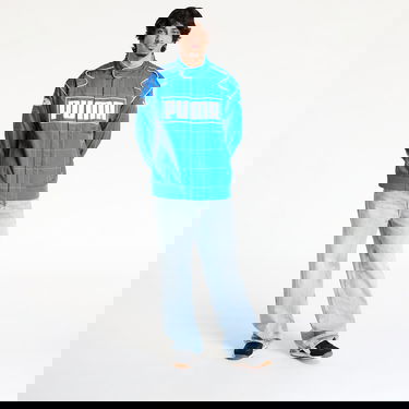 Bunda Puma Archive Seasonal Relaxed Racer Jacket Modrá | 62991458, 4