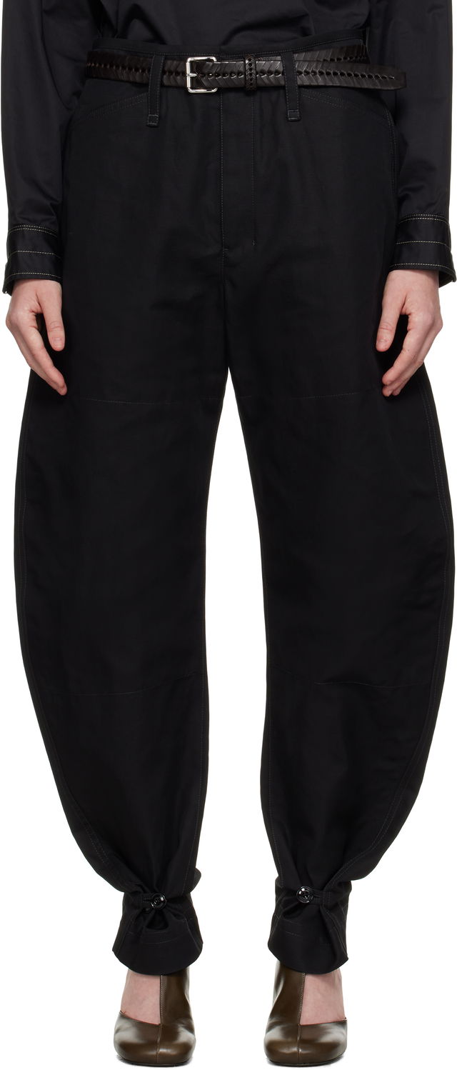 Lemaire Tapered Tie-Hem Trousers