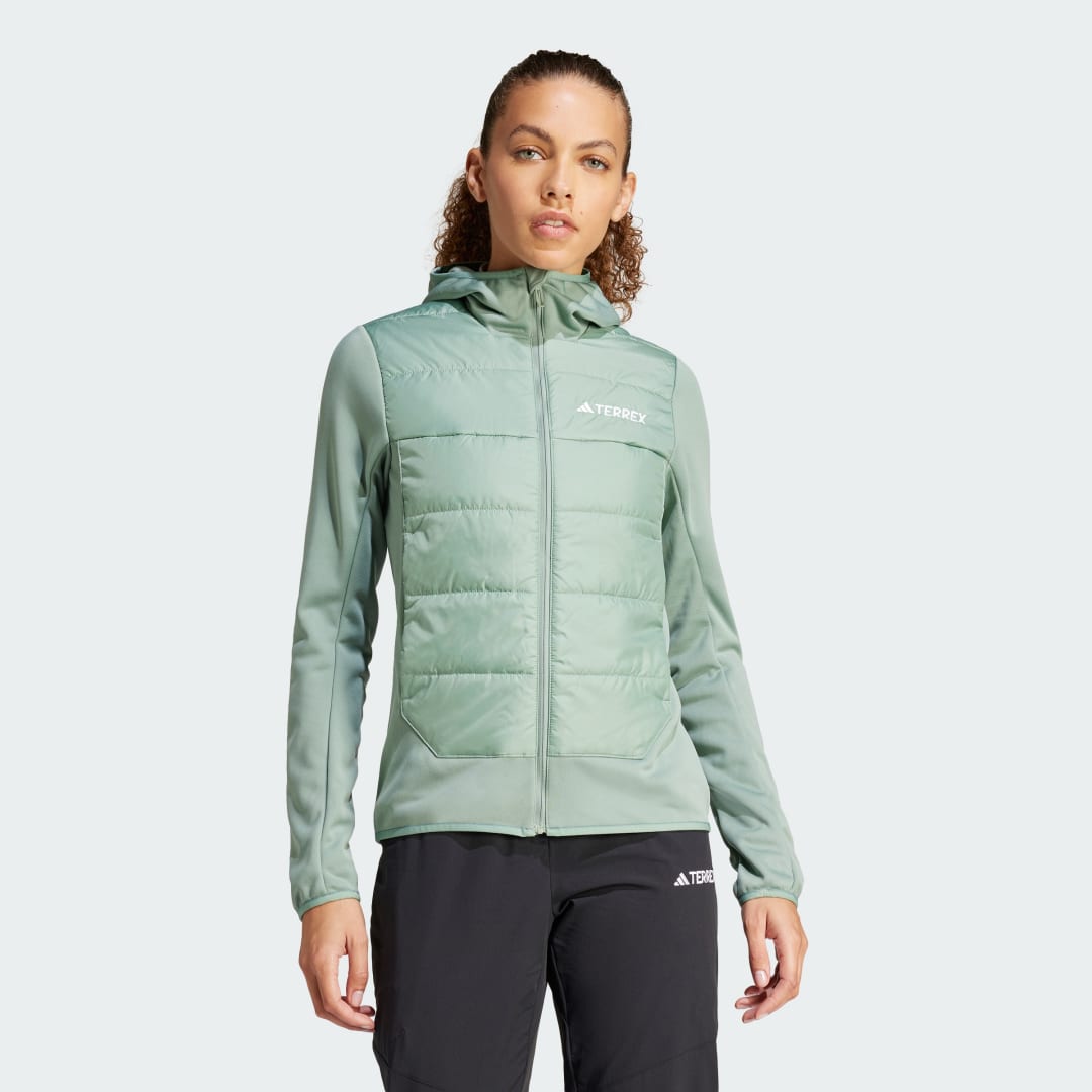 Vetrovka adidas Performance Terrex Multi Hybrid Insulated Hooded Jacket Tyrkysová | IM8105, 1