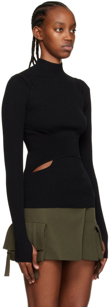 Sveter Dion Lee Dion Lee Interlink Turtleneck Top Čierna | C7151R23, 1