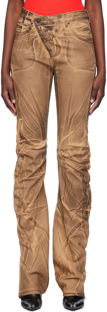 Džínsy Ottolinger Ottolinger Exclusive Ruched Jeans Hnedá | 1701708, 0