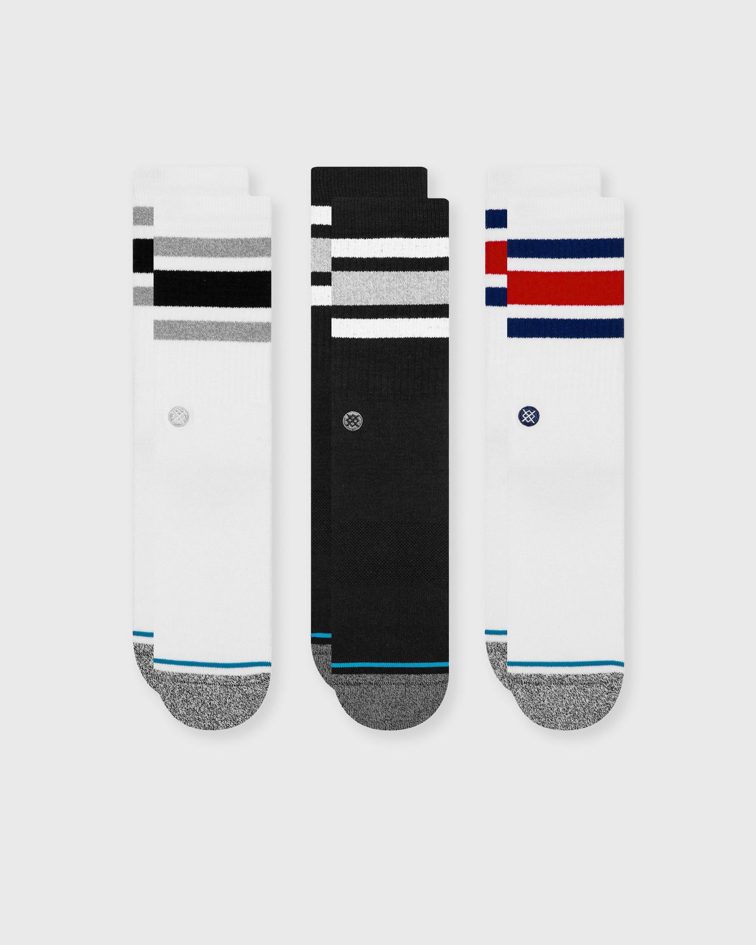 Ponožky Stance THE BOYD SOCKS 3-PACK Biela | 190107468275, 0