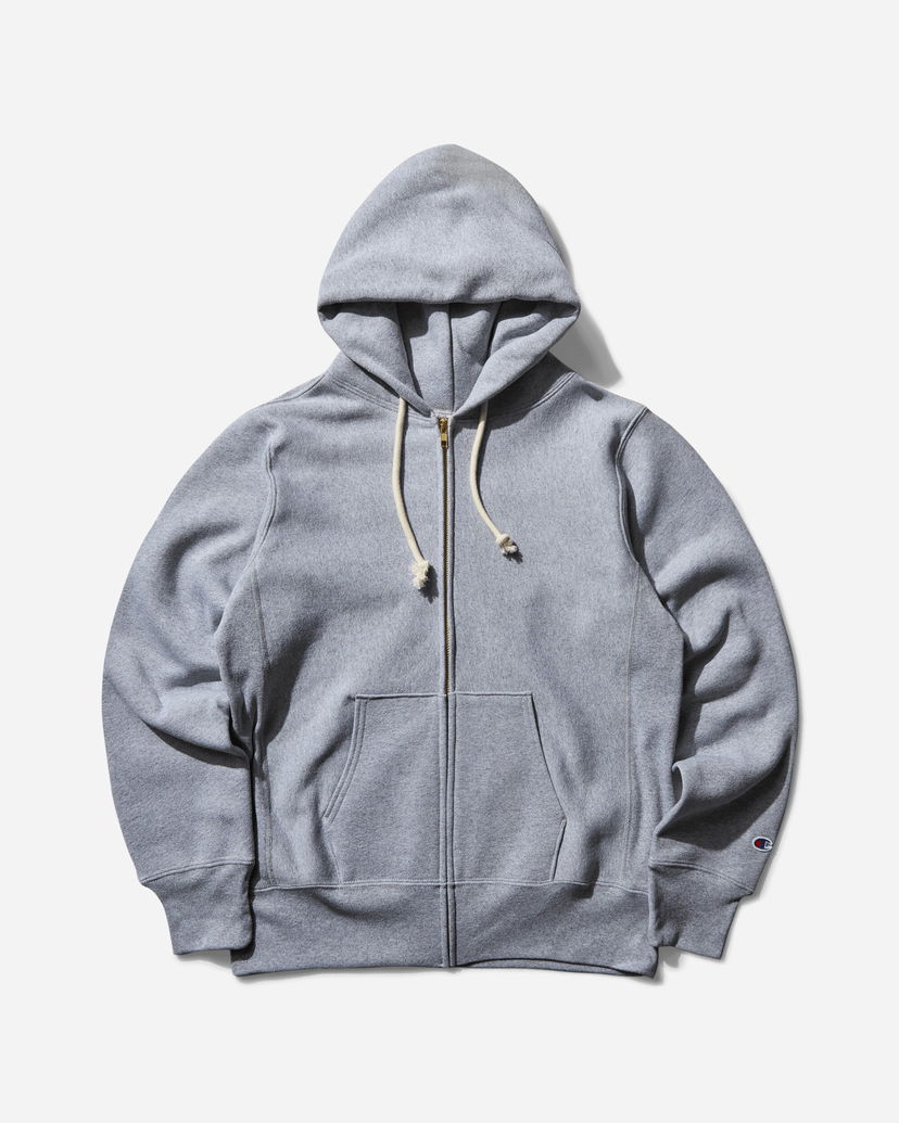 Mikina Champion Made in USA Full Zip Hoodie Šedá | C5A102 X2UC