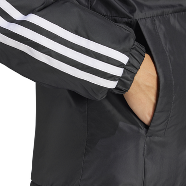 Bunda adidas Originals Essentials 3-Stripes Hooded Jacket Čierna | jd1025, 4