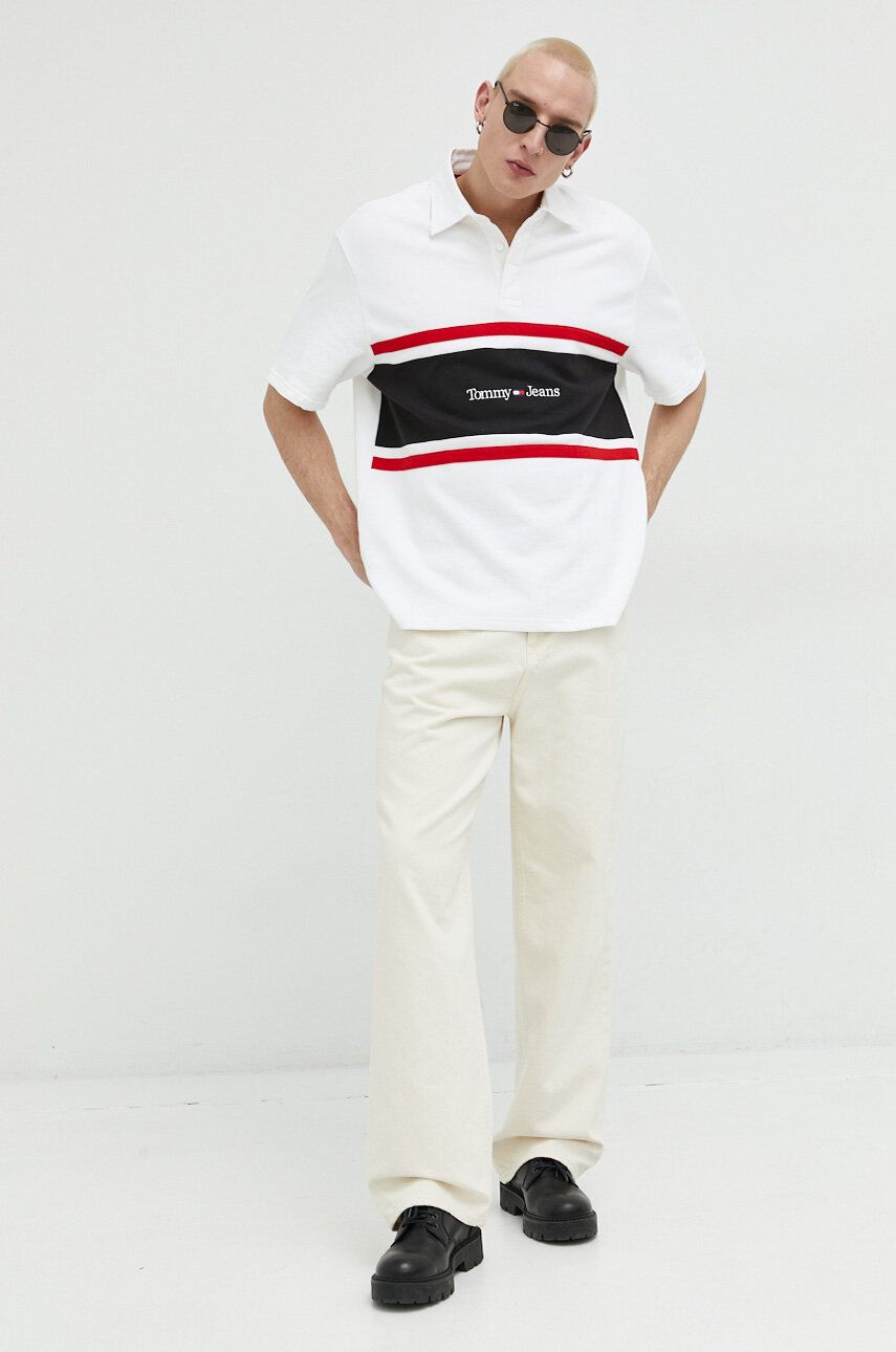 Džínsy Tommy Hilfiger Jeans Aiden Jeans Béžová | DM0DM16393.PPYX, 0