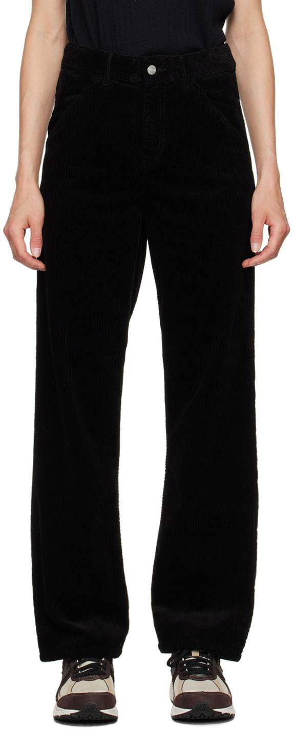 Nohavice Carhartt WIP Corduroy Straight Leg Pants Čierna | I033889 8902, 0