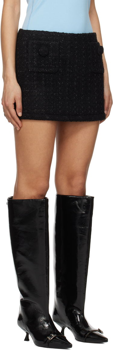 Sukňa Marc Jacobs Marc Jacobs Tweed Miniskirt Čierna | 2S5RSK049W14, 1