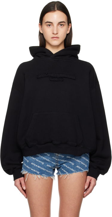 Mikina Alexander Wang Oversize Logo Hoodie Čierna | UCC1251788, 0