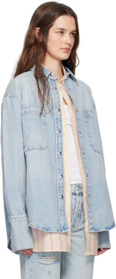 Košeľa Anine Bing ANINE BING Dante Denim Overshirt Modrá | A-07-10239-WHD24, 1