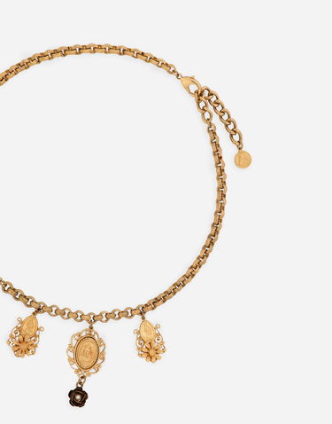 Náhrdelník Dolce & Gabbana Dolce & Gabbana Gold Metal Charm Necklace Metalická | WNG6M2W0001ZOO00, 3
