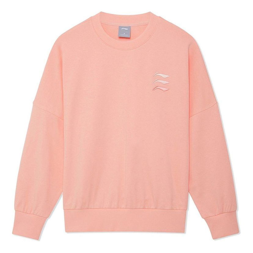 Mikina Li-Ning Triple Logo Sweatshirt Ružová | AWDRF42-5
