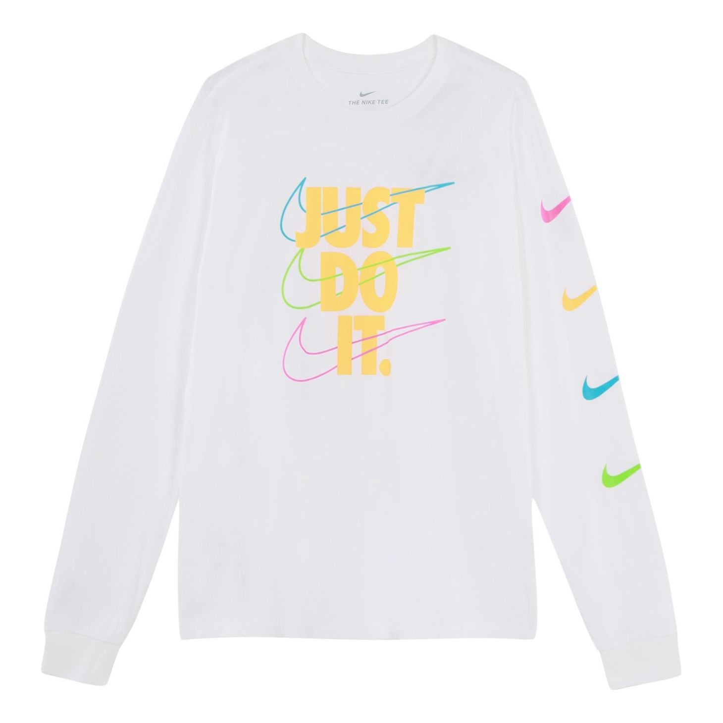 Tričko Nike Brandmarks JDI Long Sleeve T-Shirt Biela | DB6189-100, 0