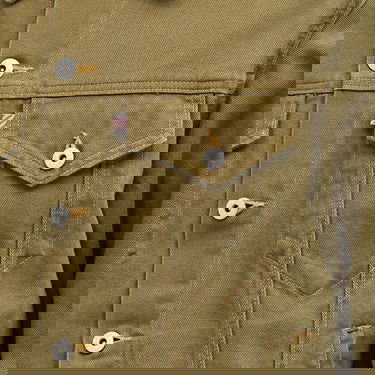Bunda BBC IceCream ICECREAM Running Dog Denim Trucker Jacket Zelené | ICD006-GR, 5
